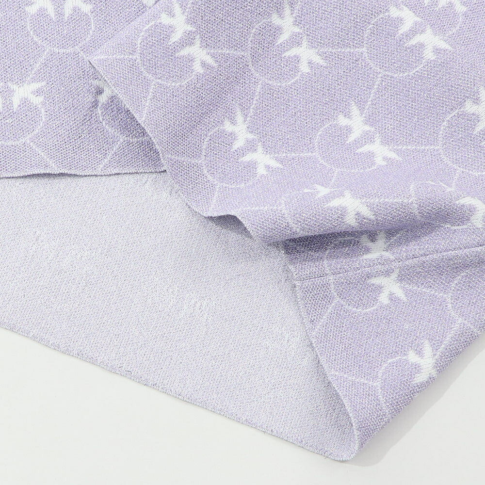 PINKO パープル ミニスカート ニットスカート ロゴ 100216-A0IT