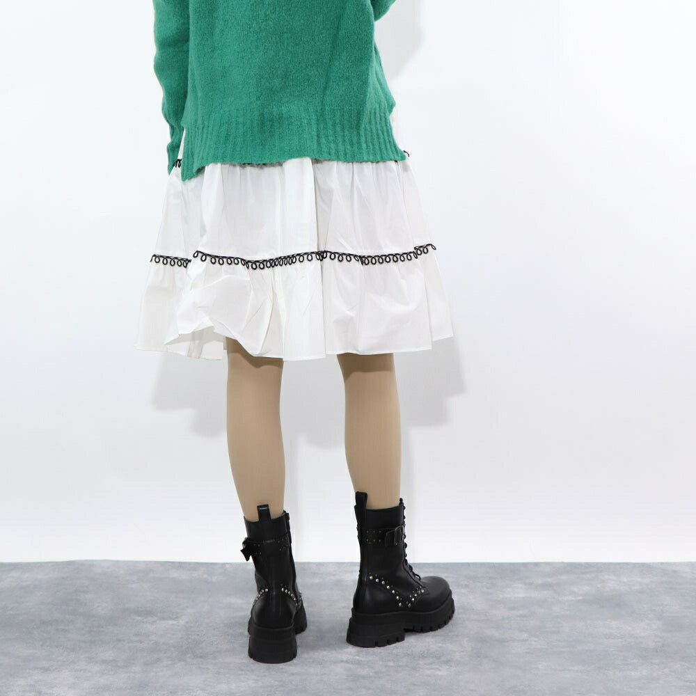 PINKO  スカート  ホワイト シンプル  1B14M5-8012