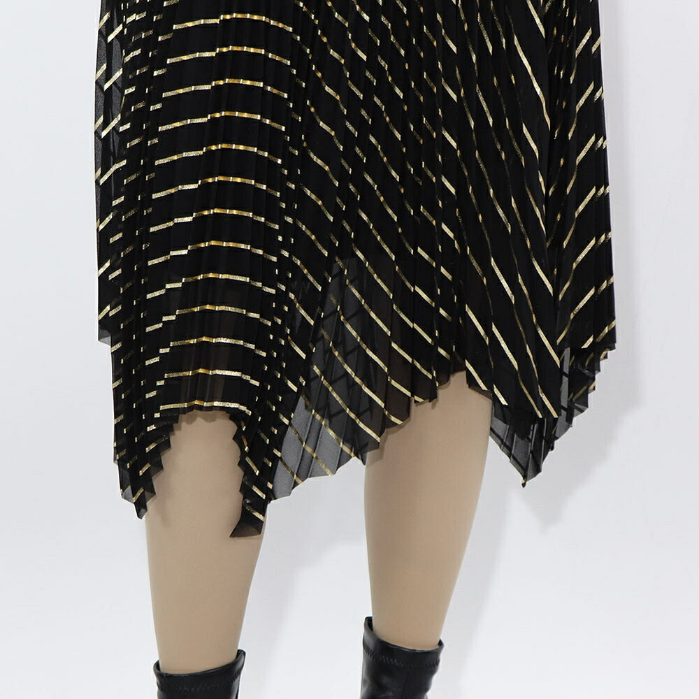 PINKO  スカート  ブラック 縞模様 1G15DR-Y6CT