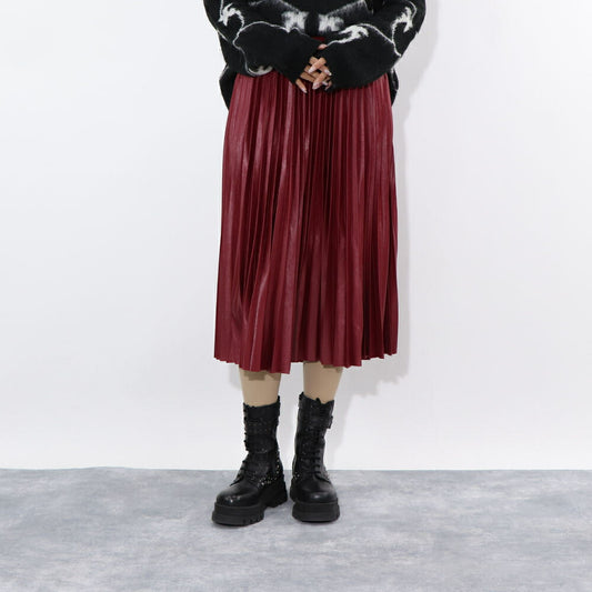 PINKO  ロングスカート  レッド 無地 シンプル ロングロングスカート 1G15JK-8169