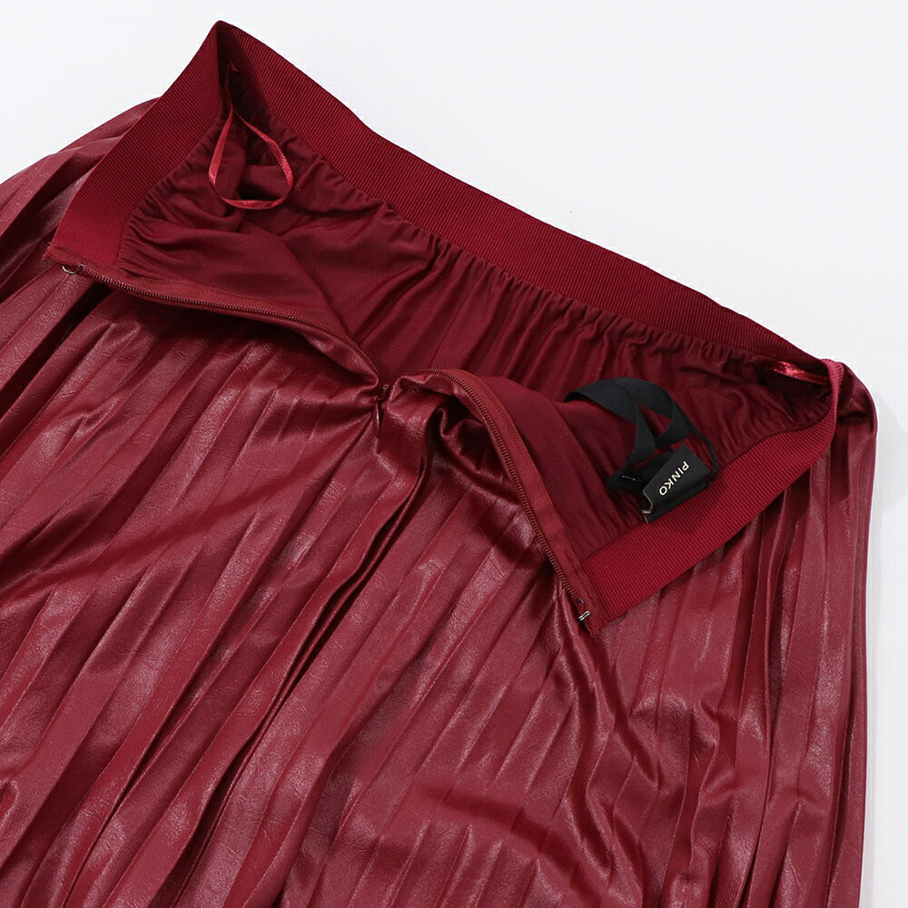 PINKO  ロングスカート  レッド 無地 シンプル ロングロングスカート 1G15JK-8169