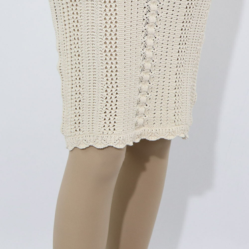 PINKO ベージュ サマーニットスカート 1G15RH-Y6T9