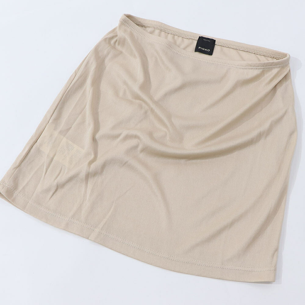 PINKO ベージュ サマーニットスカート 1G15RH-Y6T9