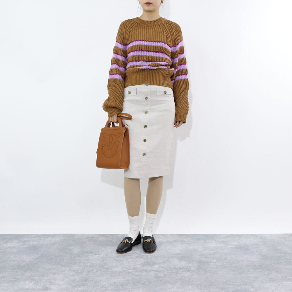 PINKO  スカート   べージュ グリーン ミディアム丈 タイト 1G160C-7435