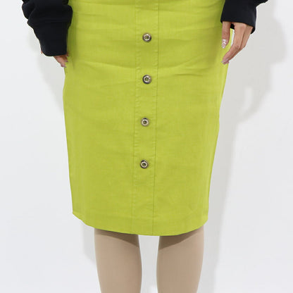 PINKO  スカート   べージュ グリーン ミディアム丈 タイト 1G160C-7435