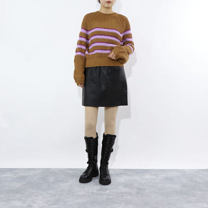 PINKO  ミニスカート   ブラック レザー風 合皮 ミニミニスカート 1G16ET-7105