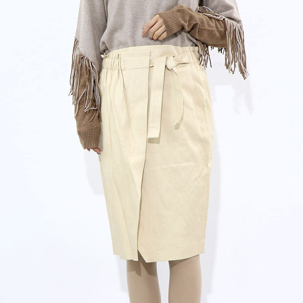 PINKO  スカート  ベージュ シンプル 無地 ミディアム丈 1G16ZY-Y6W7