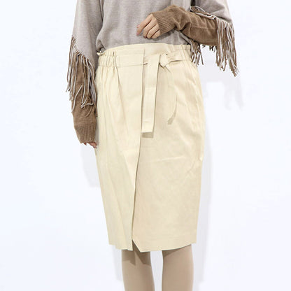 PINKO  スカート  ベージュ シンプル 無地 ミディアム丈 1G16ZY-Y6W7