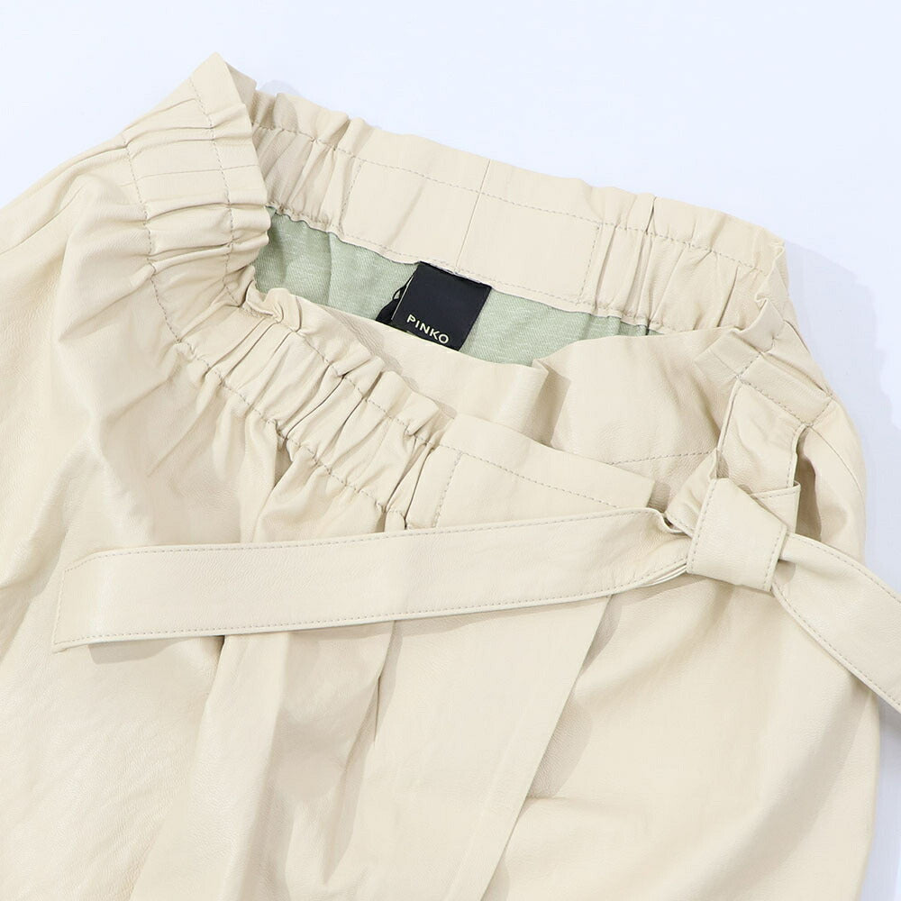 PINKO  スカート  ベージュ シンプル 無地 ミディアム丈 1G16ZY-Y6W7