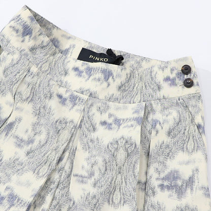 PINKO  ショートパンツ   ベージュ 柄 ショート丈 プリーツ 1G170E-Y7SL