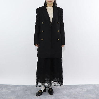 PINKO  ロングスカート   ブラック レース ロングロングスカート 1G1790-Y7RU