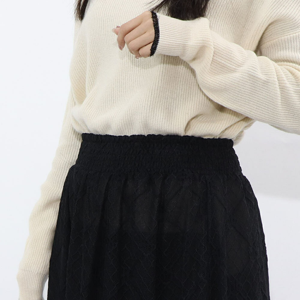 PINKO  ロングスカート   ブラック レース ロングロングスカート 1G1790-Y7RU