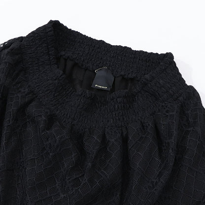 PINKO  ロングスカート   ブラック レース ロングロングスカート 1G1790-Y7RU