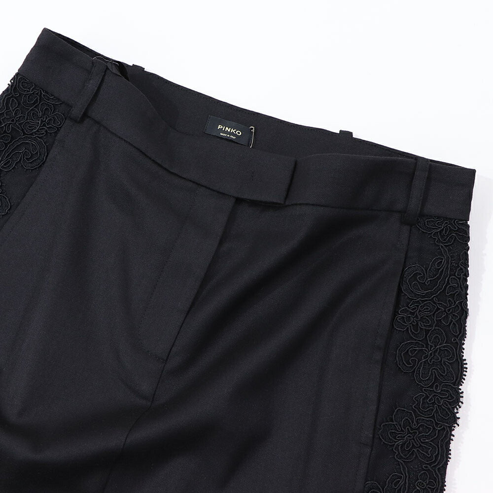 PINKO スカート ブラック レース ミディアム丈 1G18G7-V09X