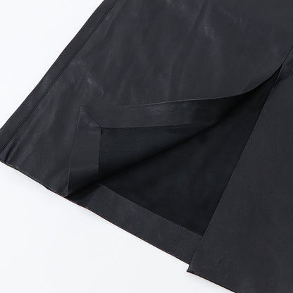 PINKO スカート ブラック ミディアム丈 レザー風 合皮 1G18K7-7105