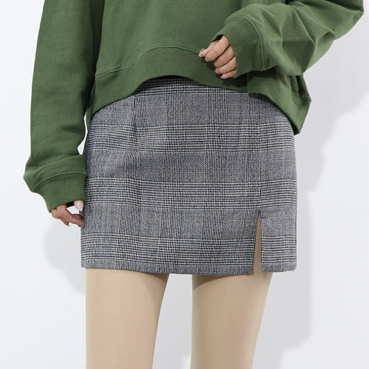 PINKO グレー ミニスカート チェック柄 1G18KG-A0CV