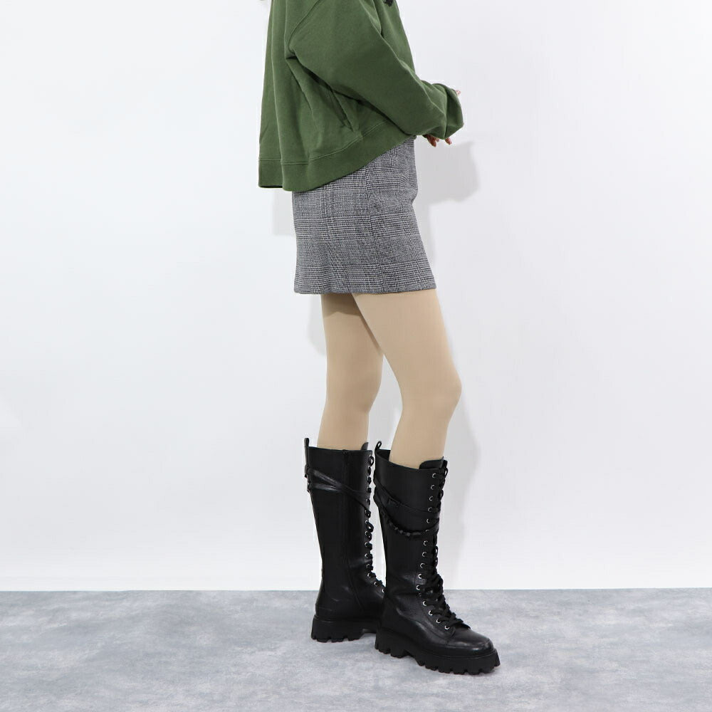 PINKO グレー ミニスカート チェック柄 1G18KG-A0CV