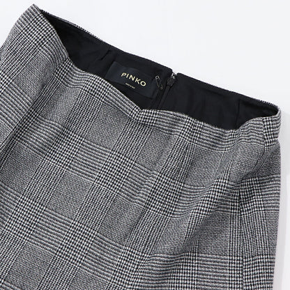 PINKO グレー ミニスカート チェック柄 1G18KG-A0CV