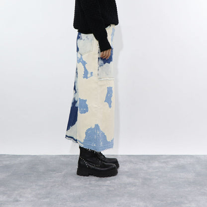 PINKO ブルー ロングスカート デニムスカート スパンコール 1J10VA-Y653