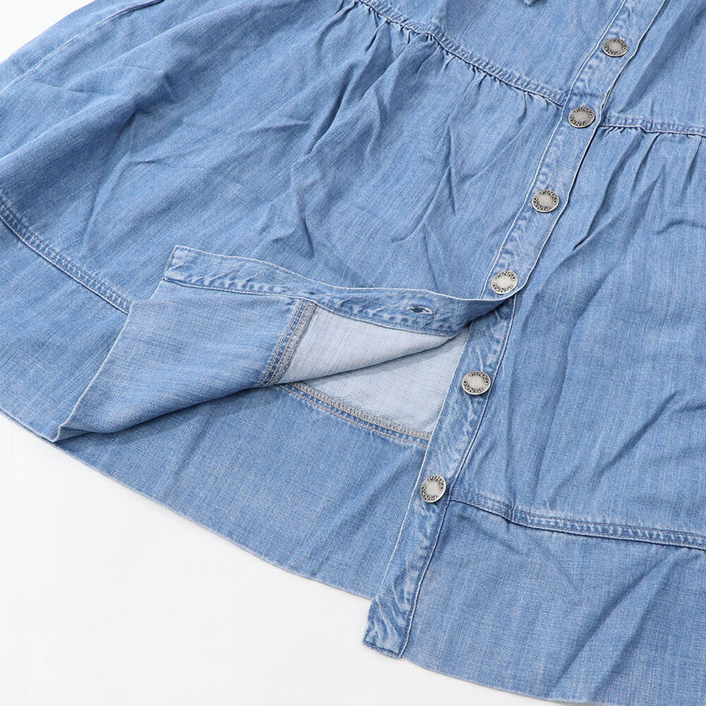 PINKO ブルー デニムスカート ロング マキシ丈 1J10WL-Y82G