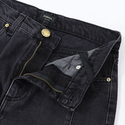 PINKO グレー デニムスカート フリル ロングスカート 1J110C-A09H