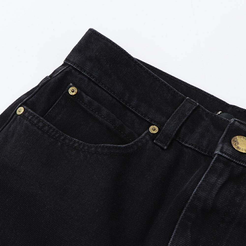 PINKO ブラック デニムスカート ミニスカート レース 1J112T-A0CO