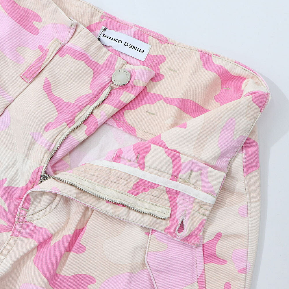 PINKO ピンコ レディース ボトムス ショートパンツ ピンク 迷彩 カモフラ 100591-A0MW