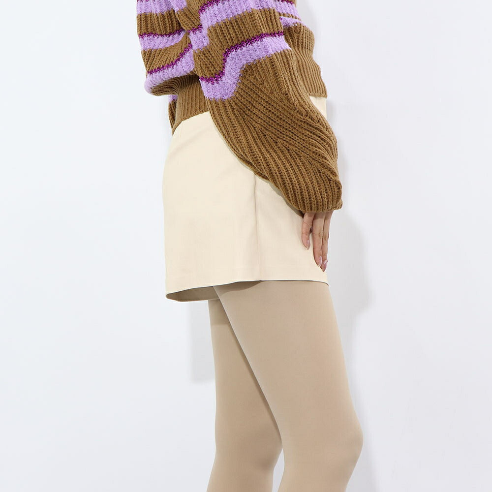 PINKO ショートパンツ ベージュ レザー風 合皮 1G17HS-7105