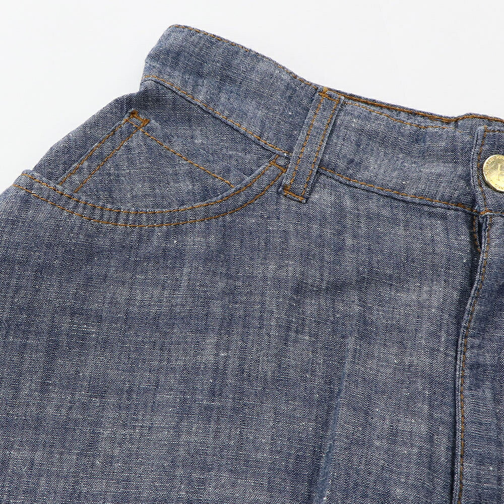 PINKO ピンコ レディース ボトムス ショートパンツ ネイビー コットン リネン デニム風 1Q10BD-A03D