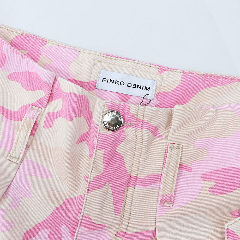 PINKO ピンク カモフラ柄 迷彩柄 カーゴパンツ 100336-A0MW
