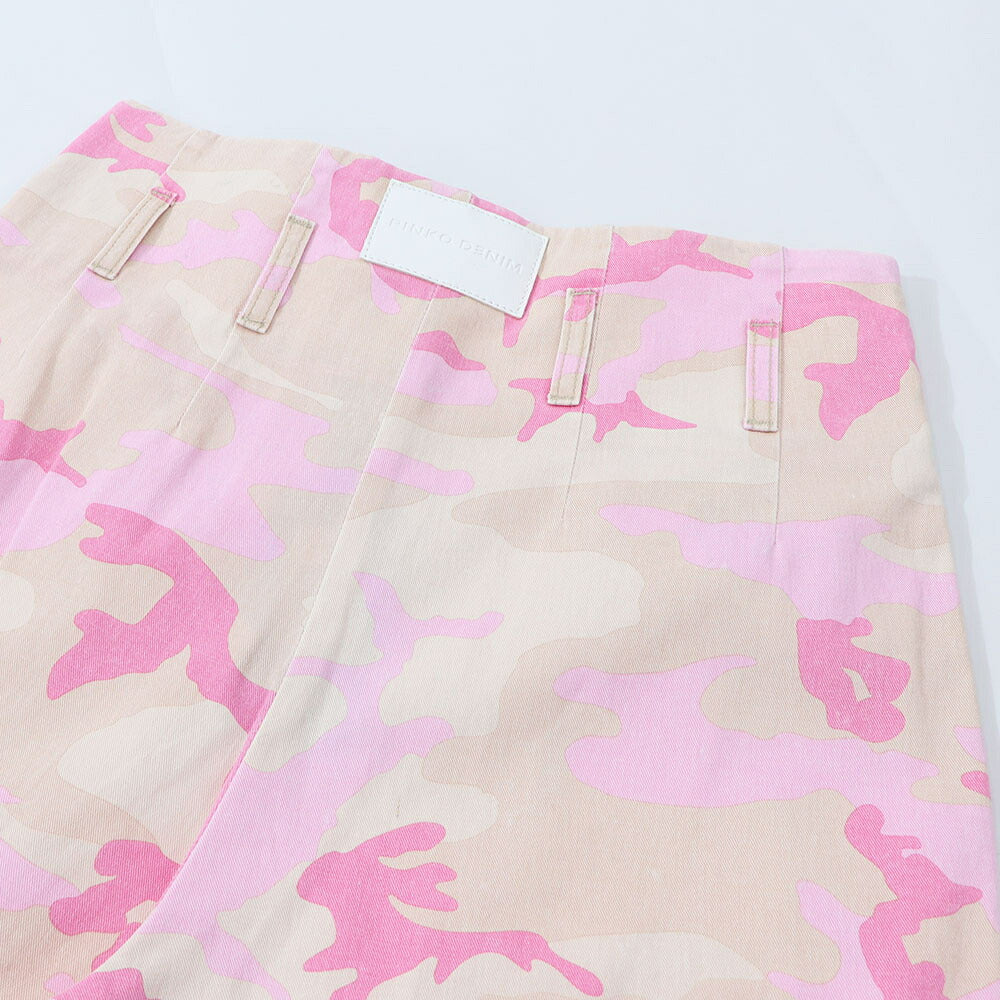 PINKO ピンク カモフラ柄 迷彩柄 カーゴパンツ 100336-A0MW