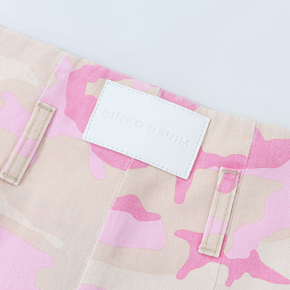 PINKO ピンク カモフラ柄 迷彩柄 カーゴパンツ 100336-A0MW