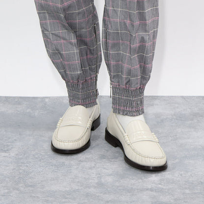 PINKO ロングパンツ グレー チェック柄 ジョガーパンツ 1G14U0-7880