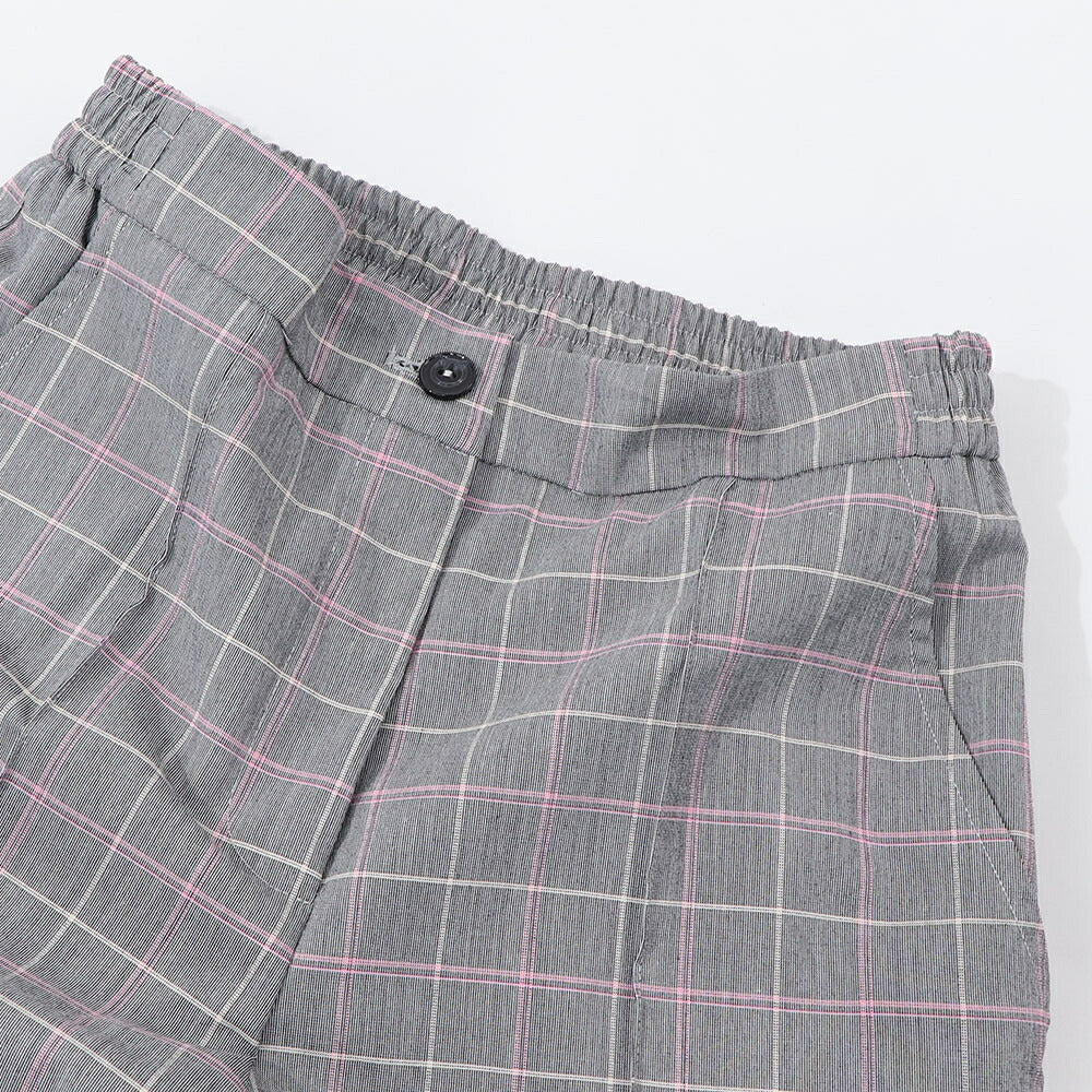 PINKO ロングパンツ グレー チェック柄 ジョガーパンツ 1G14U0-7880