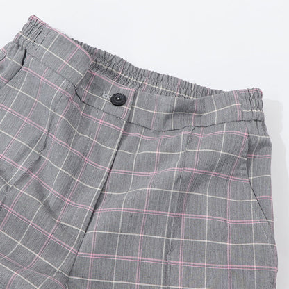 PINKO ロングパンツ グレー チェック柄 ジョガーパンツ 1G14U0-7880