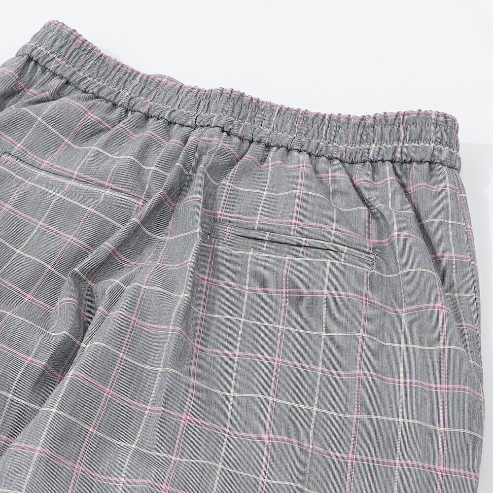 PINKO ロングパンツ グレー チェック柄 ジョガーパンツ 1G14U0-7880