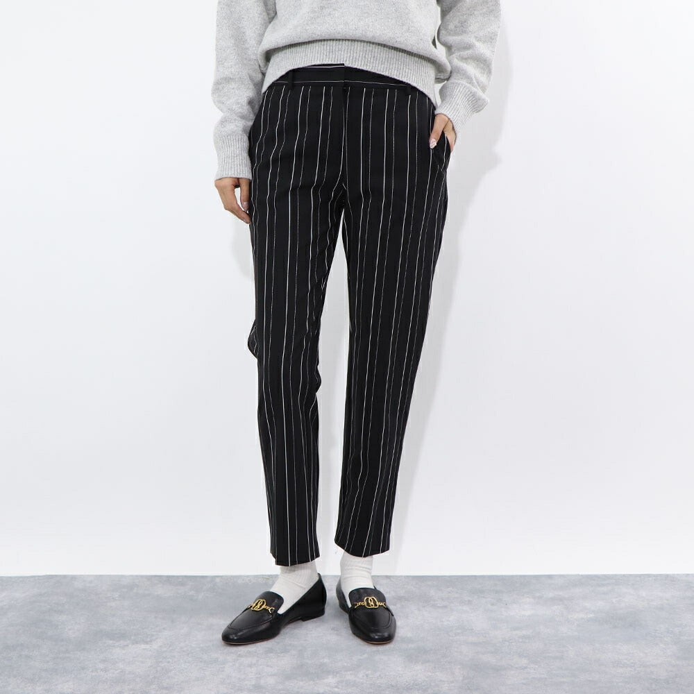 PINKO ブラック スラックス ストライプ 1G14W3-7919