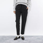 PINKO ブラック スラックス ストライプ 1G14W3-7919