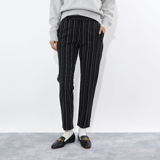 PINKO ブラック スラックス ストライプ 1G14W3-7919