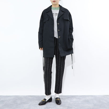 PINKO ブラック スラックス ストライプ 1G14W3-7919