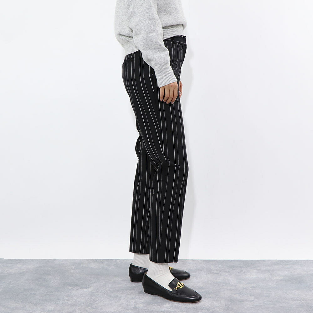 PINKO ブラック スラックス ストライプ 1G14W3-7919