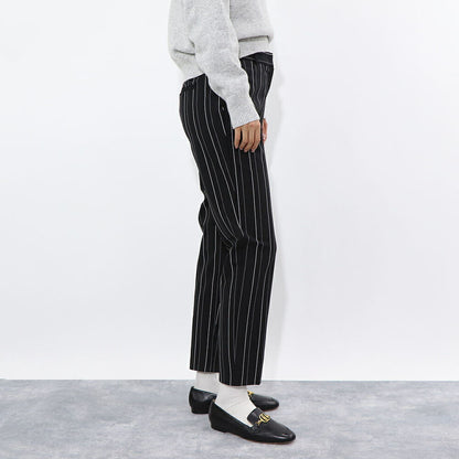 PINKO ブラック スラックス ストライプ 1G14W3-7919