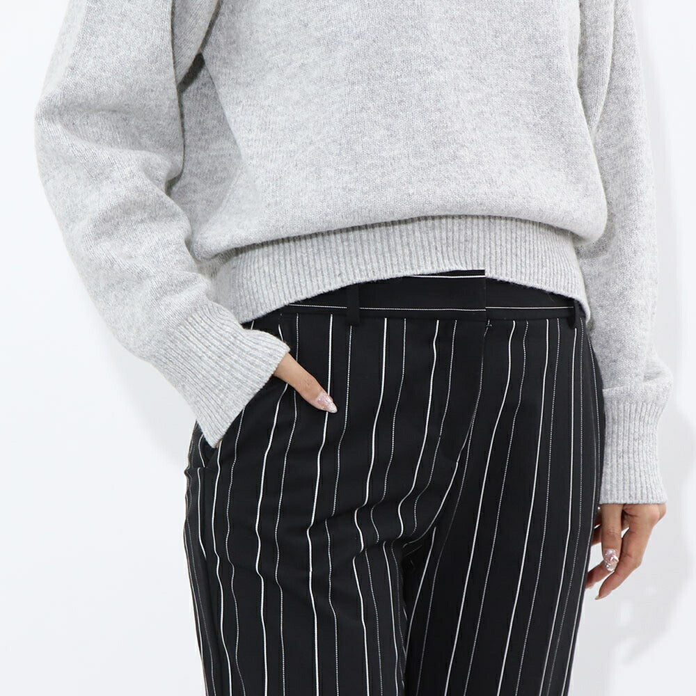 PINKO ブラック スラックス ストライプ 1G14W3-7919