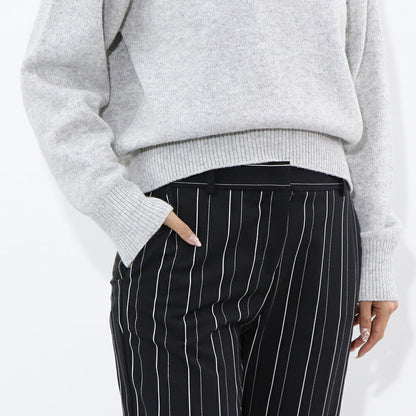 PINKO ブラック スラックス ストライプ 1G14W3-7919