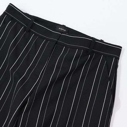 PINKO ブラック スラックス ストライプ 1G14W3-7919