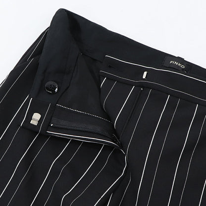 PINKO ブラック スラックス ストライプ 1G14W3-7919