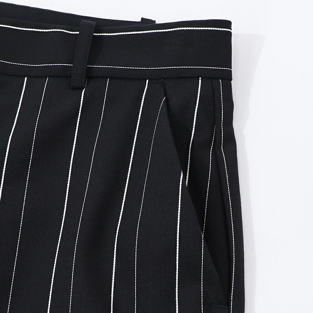 PINKO ブラック スラックス ストライプ 1G14W3-7919