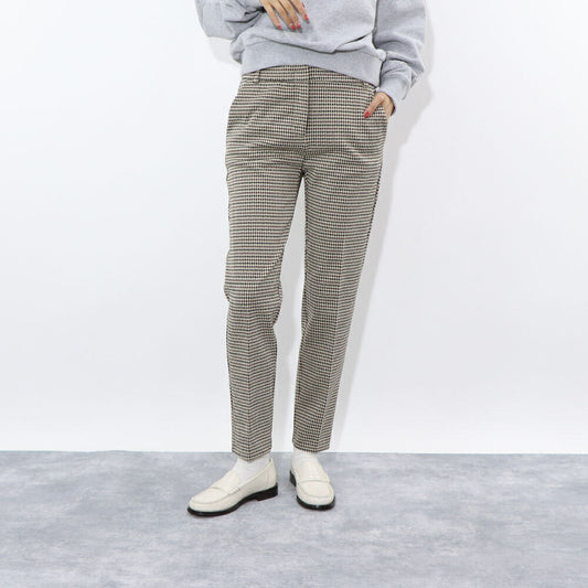 PINKO ロングパンツ ベージュ 千鳥格子 スラックス 1G15D4-8187