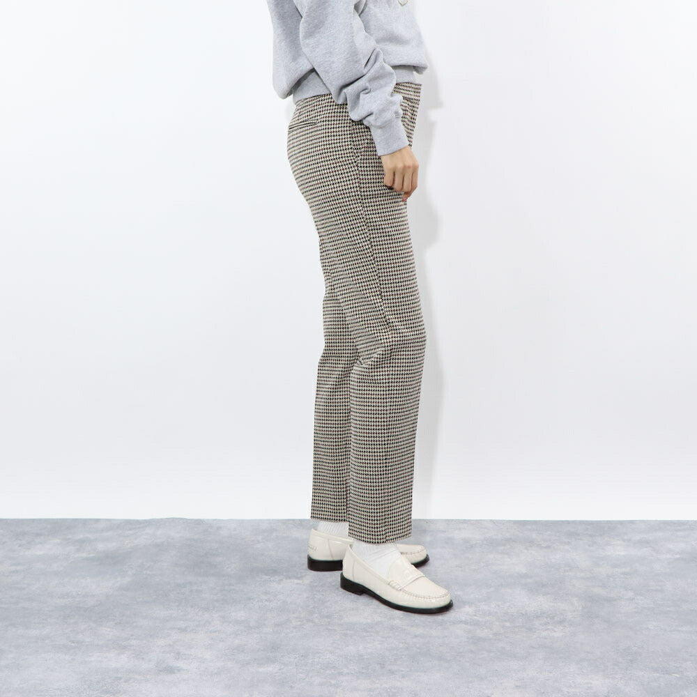 PINKO ロングパンツ ベージュ 千鳥格子 スラックス 1G15D4-8187