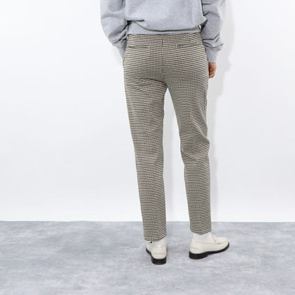 PINKO ロングパンツ ベージュ 千鳥格子 スラックス 1G15D4-8187